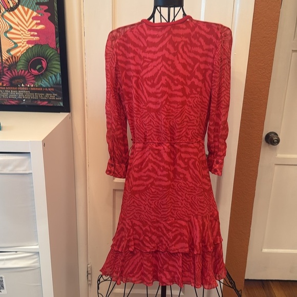 All Saints Keva Remix Dress-Sz M - Picture 6 of 8